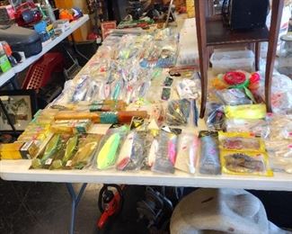TONS OF FISHING LURES AND MORE !!!