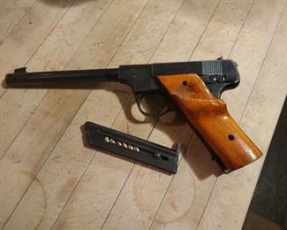 High standard model B 22.  handgun 