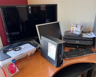 printers, computer & monitor, TV