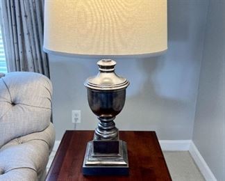 (2) Ethan Allen,  English Sheffield Table Lamps with Shade   