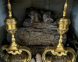 Brass Andirons
