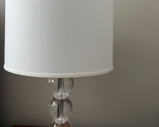 Ethan Allen Crystal Lamps and Shade