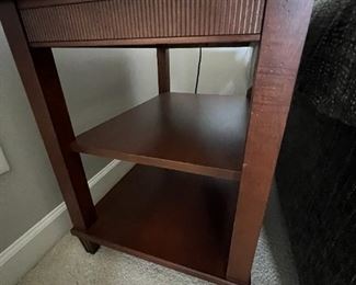Ethan Allen Accent Table with shelfs