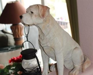 Doggy - with a solar lamp!