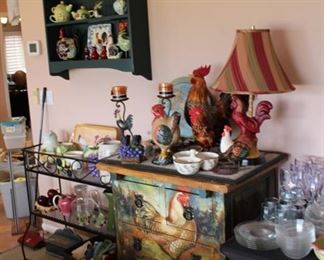 Rooster cabinets and shelves