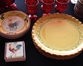 Sur La Table retired plates on the right