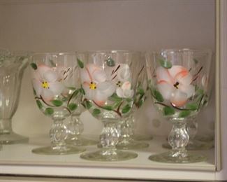 Handpainted glassware