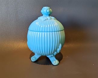 Vintage Blue Covered Dish