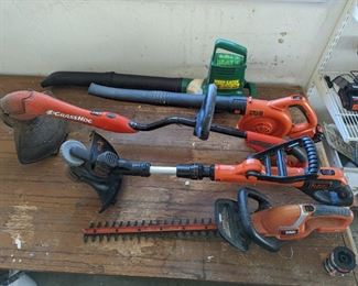 Hedge Trimmer, Weed Eater, Leaf Blower