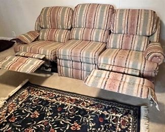 82” sofa with recliners.  