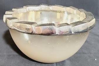72 - Chelsea House silver color bowl - 5 x 10
