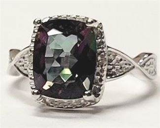 205w - 2.60ct Mystic Gemstone Sterling Silver Ring size 6

