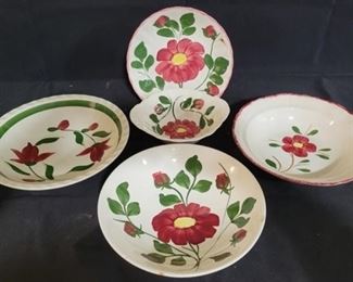 336 - Group of Blue Ridge bowls & plates

