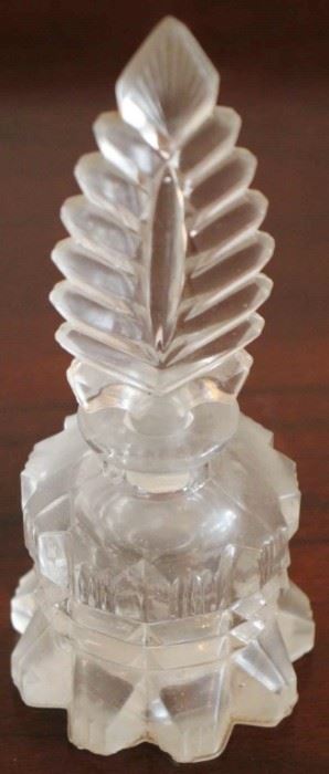 501 - Crystal Perfume Bottle - 7.5" tall
