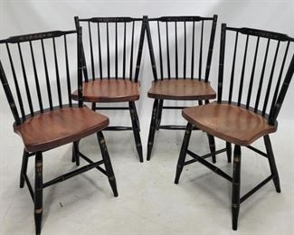 1288 - Set of 4 signed Hitchcock dining chairs 35 x 16 x 16
