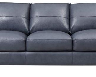 1500 - New Leather Italia Traverse blue sofa Italian leather 81.5 x 37 x 35
