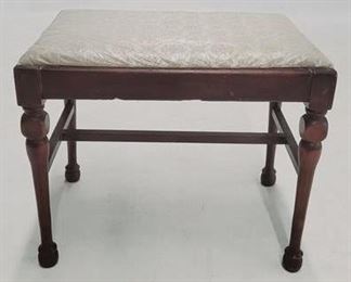 1666 - Vintage vanity bench 18 x 21 x 13
