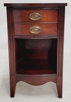 1696 - Mahogany 1 drawer bedside stand 28 x 14 x 16
