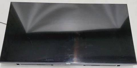 1710 - Samsung 65" TV with legs & remote some damage on bottom of frame
