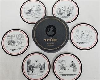 1715 - The New Yorker magazine drink coaster set
