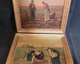 3030 - Pair framed pictures 12.5 x 14.5
