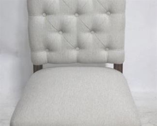 6013 - B G Industries tufted tall upholstered chair 46 x 22 x 21
