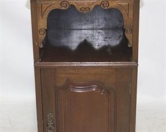 6032 - English carved mahogany bedside stand 33 x 16 x 15
