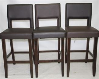 6031 - New set of 3 bar stools 44 x 19 x 17
