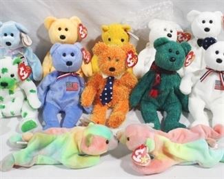 6068 - 12 Beanie Babies, new with tags
