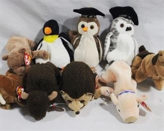 6079 - 9 Beanie Babies, new with tags
