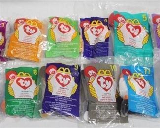6080 - 12 McDonald's Teenie Beanies in bags
