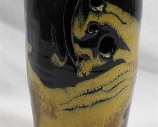 6104 - Signed 11" art pottery vase
