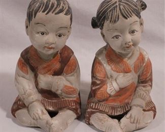 6115 - Pair Oriental piano babies - 9"
