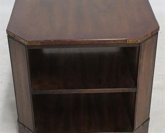 6138 - Wood side table - 23 x 24 x 24
