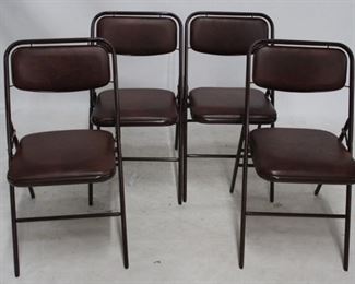 6140 - Set of 4 folding chairs - 31 x 14 x 14

