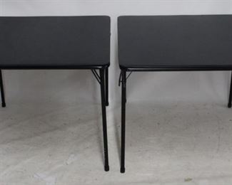 6155 - Pair folding tables - 28 x 33.5 x 33.5
