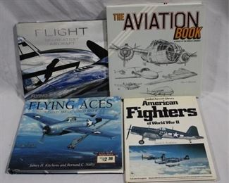 6167 - 4 Aviation & airplane hard cover books
