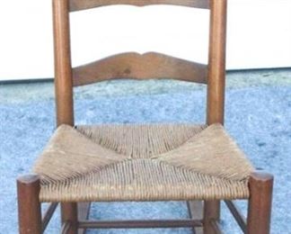 6190 - Vintage rush seat rocking chair 36 x 17 x 27
