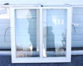 6199 - 3 Wooden window sashes - 32 x 34
