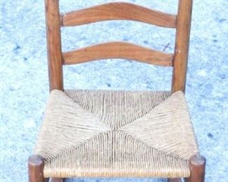 6206 - Child's rush seat rocking chair 13 x 11 x 20

