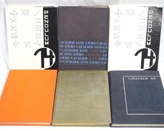 6248 - 6 Assorted yearbooks
