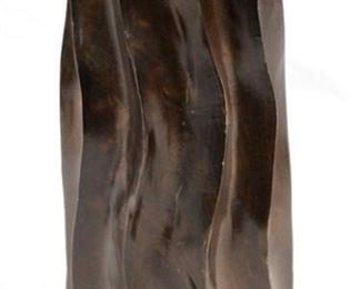 6277 - Carved wood 13" vase
