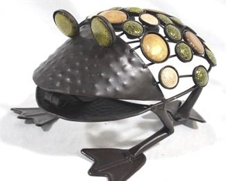 6282 - Metal frog figure - 9.5"
