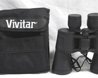 6304 - Vivitar 7x50 coated optics binoculars w/ case
