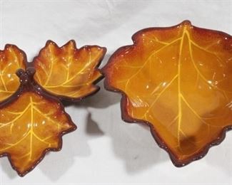 6343 - Better Homes 2 pc leaf serving dishes
