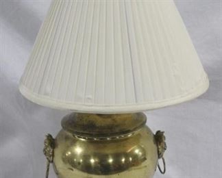 6406 - Brass Asian motif table lamp - 21.5"

