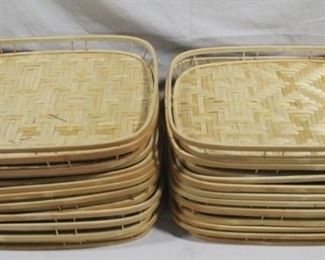 6417 - 19 Bamboo serving trays