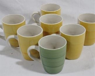6422 - 7 Royal Norfolk coffee mugs - 4"
