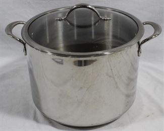 6444 - Stainless cooking pot with lid - 16 x 10

