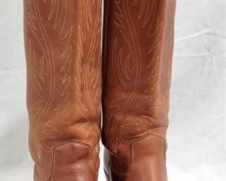 6569 - Vintage 1980's Zodiac Women's Cowboy Boots size 8 - leather
